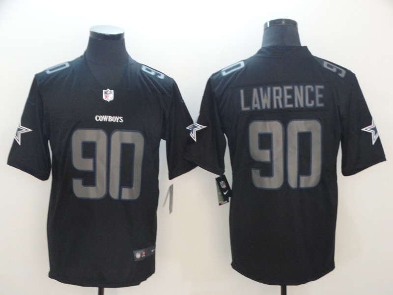 Men's Dallas Cowboys DeMarcus Lawrence #90 Black Jersey